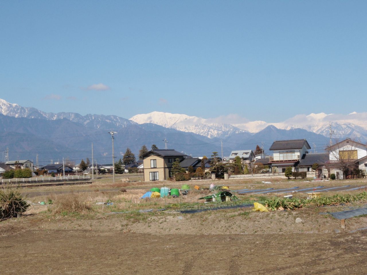 安曇野市穂高矢原 デリシア ユニクロまで４５０ｍ 田園風景 アルプス眺望 ココスマ安曇野